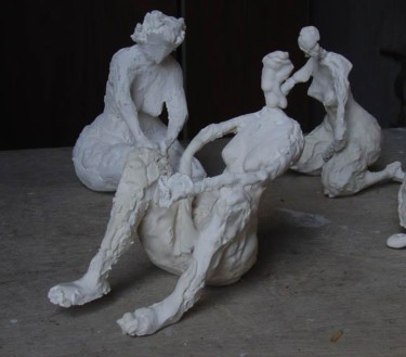 Sculpture titled "Pisseuse" by Daniel Collette, Original Artwork