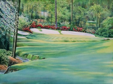 Painting titled "Augusta National -…" by Daniel Dayley, Original Artwork, Oil