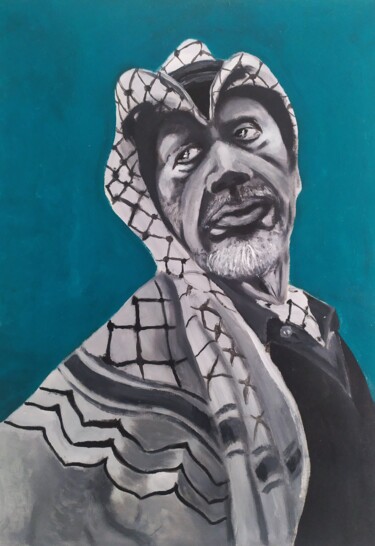 Pintura titulada "Arafat" por Daniele Battaglia, Obra de arte original, Acrílico Montado en Bastidor de camilla de madera