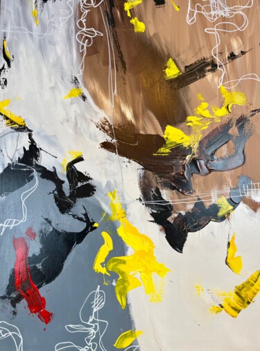 Pintura titulada ""Abstraction n. 8"" por Daniele Calvani, Obra de arte original, Acrílico Montado en Bastidor de camilla de…