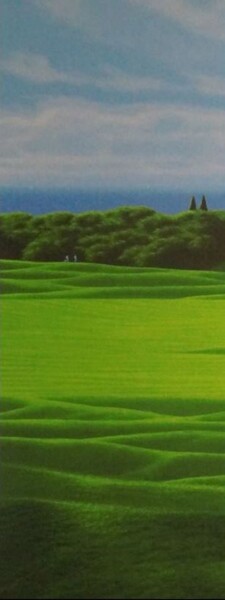 Printmaking titled "Deep Green (1)" by Daniele Fissore, Original Artwork, Screenprinting