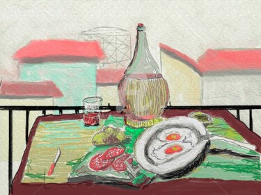 Arte digitale intitolato "povero-pranzo.jpg" da Daniele Milani, Opera d'arte originale