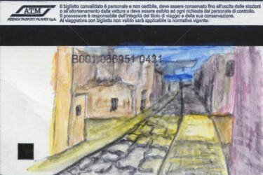 Arts numériques intitulée "Strada Romana antica" par Daniele Milani, Œuvre d'art originale, Travail numérique 2D