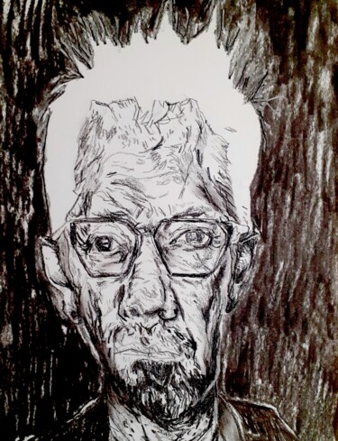 Rysunek zatytułowany „PAINTER” autorstwa Daniele Zaggia, Oryginalna praca, Węgiel drzewny