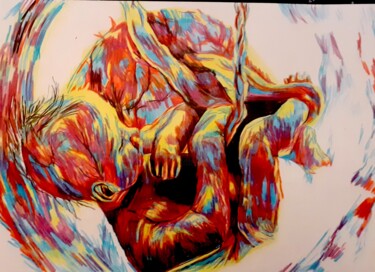 图画 标题为“BIRTH” 由Daniele Zaggia, 原创艺术品, 孔戴