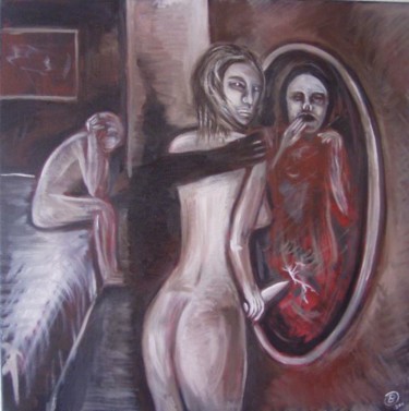 Pittura intitolato "Specchiarsi nell'ab…" da Daniele Baron, Opera d'arte originale
