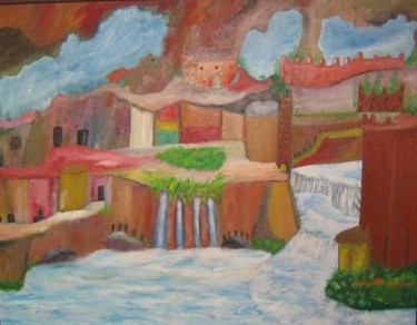 Pittura intitolato "Paesaggio incantato" da Daniele Di Lena, Opera d'arte originale