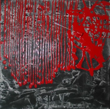 Pittura intitolato "L'incidente col ros…" da Daniele Mariani, Opera d'arte originale