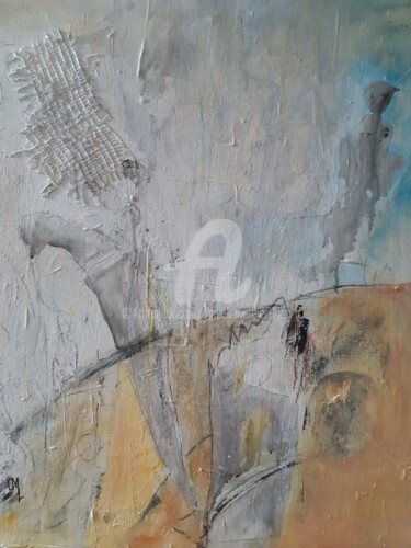 Pintura titulada "L'ESPACE" por Danièle Mercier-Lutz, Obra de arte original, Acrílico Montado en Bastidor de camilla de made…