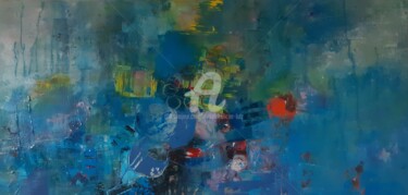 Картина под названием "IMMERSION" - Danièle Mercier-Lutz, Подлинное произведение искусства, Акрил Установлен на Деревянная р…