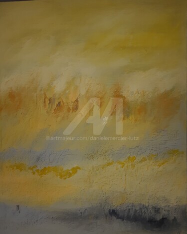 Painting titled "VARIATION" by Danièle Mercier-Lutz, Original Artwork, Acrylic Mounted on Wood Stretcher frame