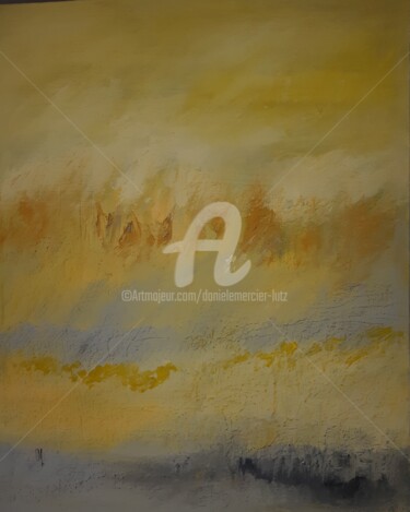 Painting titled "VARIATION" by Danièle Mercier-Lutz, Original Artwork, Acrylic Mounted on Wood Stretcher frame