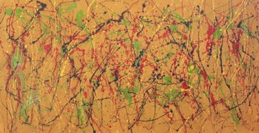 Peinture intitulée "Abstract grande tai…" par Daniel Ene, Œuvre d'art originale, Émail