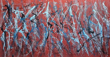Pittura intitolato "Abstract grande tai…" da Daniel Ene, Opera d'arte originale, Smalto