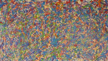 Pittura intitolato "Abstract grande tai…" da Daniel Ene, Opera d'arte originale, Acrilico