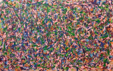 Malerei mit dem Titel "Abstract grande tai…" von Daniel Ene, Original-Kunstwerk, Acryl