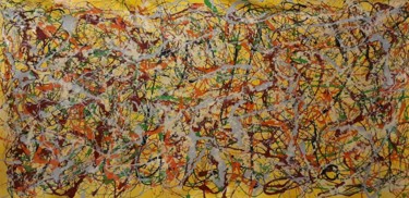 Картина под названием "Abstract grande tai…" - Daniel Ene, Подлинное произведение искусства, Эмаль