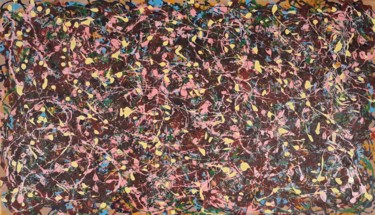 Painting titled "Abstract grande tai…" by Daniel Ene, Original Artwork, Acrylic