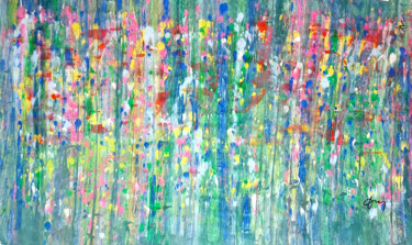 Картина под названием "Abstract movement 1" - Daniel Ene, Подлинное произведение искусства, Акрил