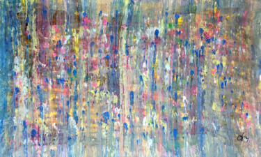 Картина под названием "Abstract movement 2" - Daniel Ene, Подлинное произведение искусства, Акрил