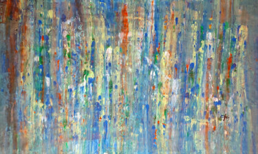 Painting titled "Abstract movement 4" by Daniel Ene, Original Artwork, Acrylic