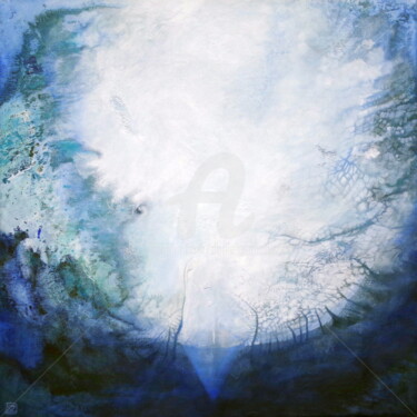 Banquise 2 (ne pas perdre le Nord) Peinture intitulée "Banquise 2 (ne pas…" par Daniele Sanchez Dsz, Œuvre d'art originale, Acrylique Monté sur Châssis en bois