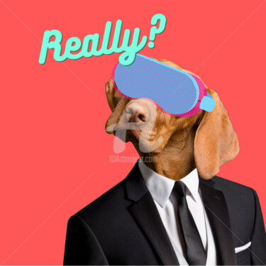 Arts numériques intitulée "REALLY?" par Daniele Scivoli, Œuvre d'art originale, Peinture numérique