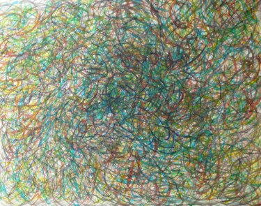 Peinture intitulée "Abstrait G 102" par Dan 07600, Œuvre d'art originale, Encre