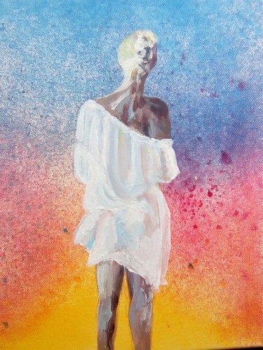 Peinture intitulée "A l'aube" par Daniel Halin, Œuvre d'art originale, Acrylique
