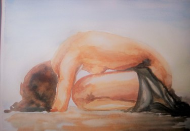 Peinture intitulée "Méditation à la pla…" par Daniel Halin, Œuvre d'art originale, Acrylique