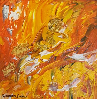 Painting titled "LUMIÈRE SOLAIRE" by Danielle Alarcon Dalvin, Original Artwork, Acrylic