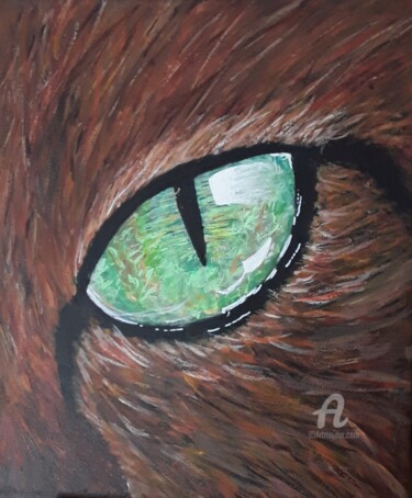 Картина под названием "Caprice" - Danielle Alzonne, Подлинное произведение искусства, Акрил Установлен на Деревянная рама дл…
