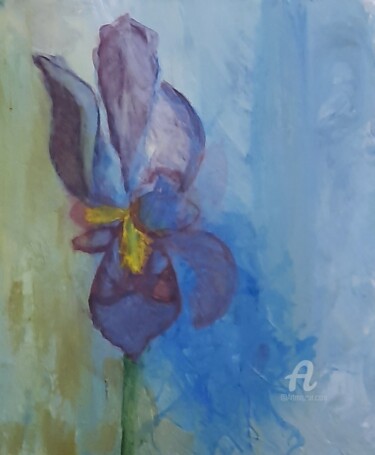 Peinture intitulée "IRIS" par Danielle Alzonne, Œuvre d'art originale, Acrylique Monté sur Châssis en bois