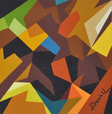 Peinture intitulée "Ambre" par Danielle Braillon (DANIELL), Œuvre d'art originale, Huile