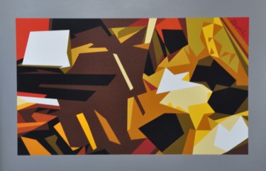 Peinture intitulée "Partition" par Danielle Braillon (DANIELL), Œuvre d'art originale, Huile