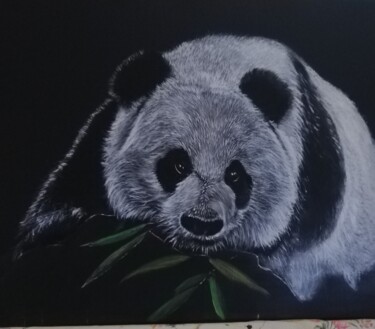 Peinture intitulée "Panda" par Danielle D'Alife, Œuvre d'art originale, Acrylique