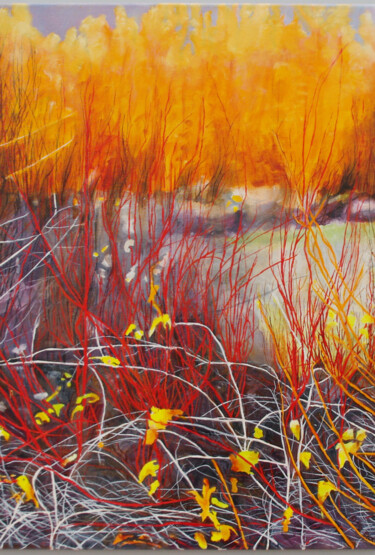 Peinture intitulée "feerie d'automne.jpg" par Danielle De  Block, Œuvre d'art originale