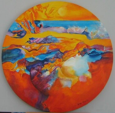 Painting titled "Mirage" by Danielle De  Block, Original Artwork