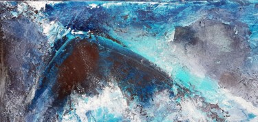 Peinture intitulée "Mer déchainée" par Danielle De Moffarts, Œuvre d'art originale, Acrylique