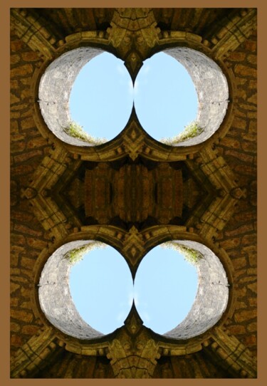 Photographie intitulée "hublots célestes 2" par Danielle Dubus, Œuvre d'art originale