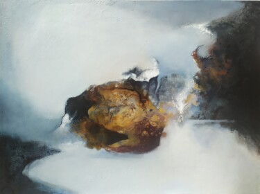Peinture intitulée "Sulfure" par Danielle Lequin, Œuvre d'art originale, Huile Monté sur Châssis en bois