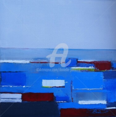 Peinture intitulée "les-barques-rouges-…" par Danielle Perucca, Œuvre d'art originale, Acrylique