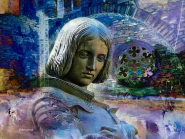 Arts numériques intitulée "Jeanne" par Danielle Bellefroid, Œuvre d'art originale, Peinture numérique