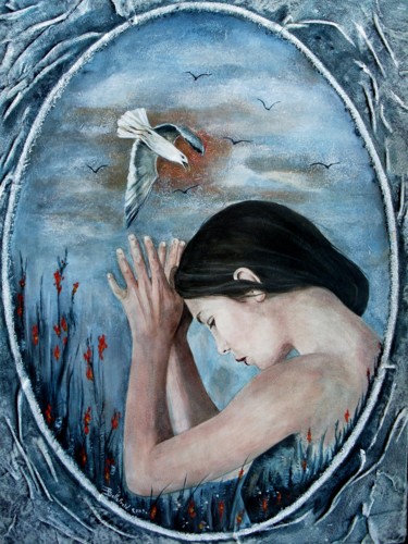 Peinture intitulée "L'espérance" par Danielle Bellefroid, Œuvre d'art originale, Acrylique