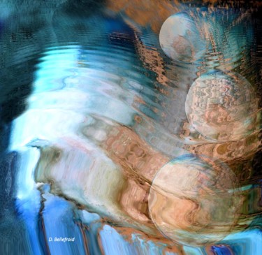 Digital Arts titled "distorsion-temporel…" by Danielle Bellefroid, Original Artwork, Digital Painting