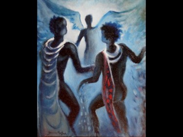 Painting titled "l ' apparition" by Danielefort, Original Artwork