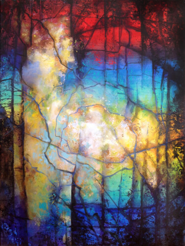 Painting titled "Illuminate XXIII" by Daniel Loveday, Original Artwork, Acrylic