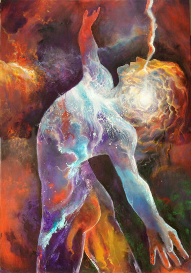Картина под названием "Transitional Mind II" - Daniel Loveday, Подлинное произведение искусства, Масло