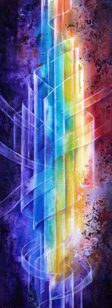 Malarstwo zatytułowany „DNA illuminated XVII” autorstwa Daniel Loveday, Oryginalna praca, Akryl