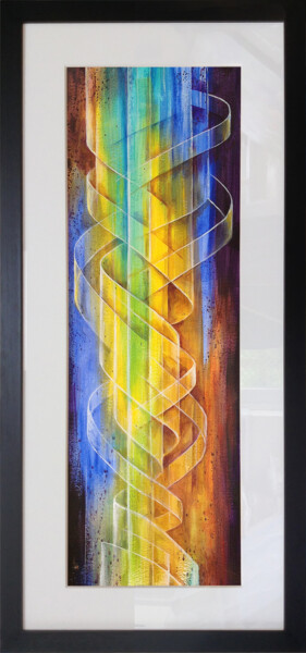 Peinture intitulée "DNA Illuminated XX" par Daniel Loveday, Œuvre d'art originale, Acrylique